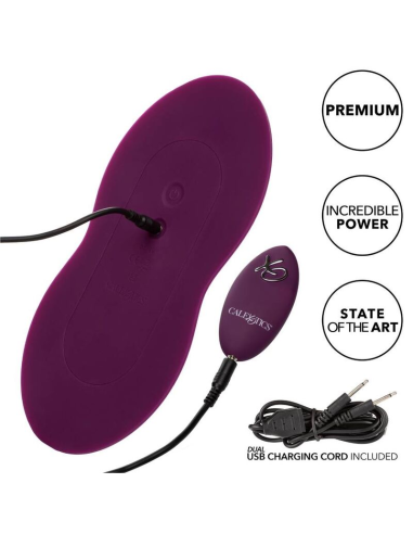 CALEXOTICS Remote Control Dual Rider - Masajeador Dual de Vibración Intensa, Impermeable y Recargable