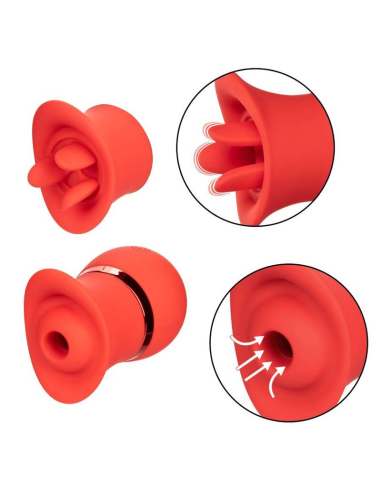 CALEXOTICS French Kiss Suck & Play Set - Doble Placer con 12 Funciones de Vibración y Succión