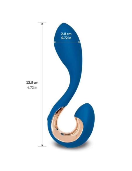 G-VIBE GPOP² - Vibrador Punto G y P Azul Índigo | Potente, Ergonómico e Impermeable