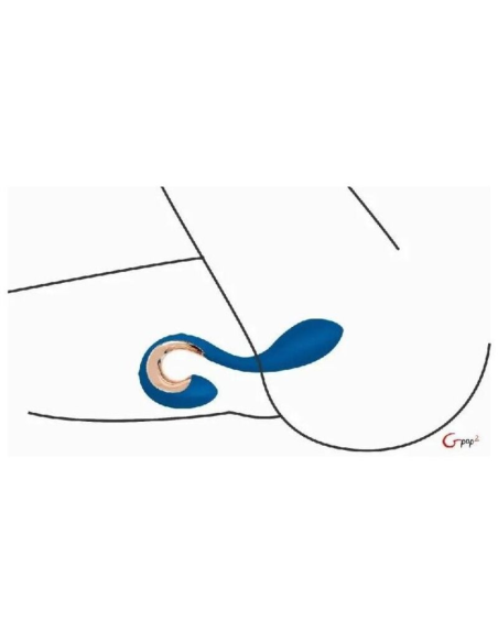G-VIBE GPOP² - Vibrador Punto G y P Azul Índigo | Potente, Ergonómico e Impermeable