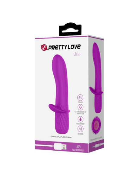 PRETTY LOVE - TROY Vibrador Recargable Morado | SexPlace.MX