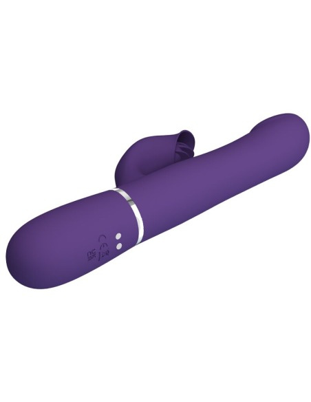 PRETTY LOVE - ZALIN Vibrador Conejito Perlas 4 En 1 | SexPlace.MX