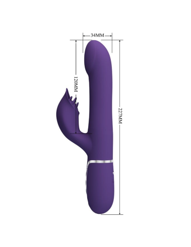 PRETTY LOVE - ZALIN Vibrador Conejito Perlas 4 En 1 | SexPlace.MX