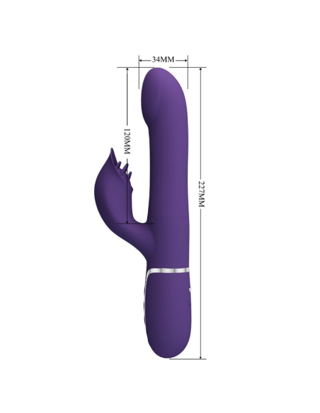 PRETTY LOVE - ZALIN Vibrador Conejito Perlas 4 En 1 | SexPlace.MX