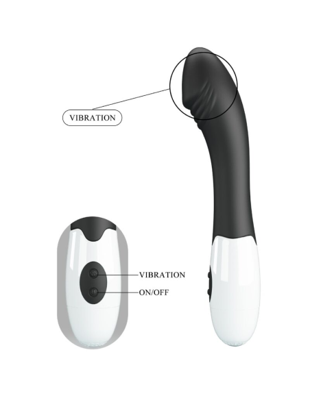 PRETTY LOVE - ELEMENTAL Vibrador Punto G 30 Modos Negro | SexPlace.MX
