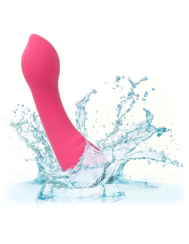 CALEXOTICS - PIXIES TEASER ROSA: Masajeador de Silicona, 10 Velocidades y Diseño Curvo para Placer Intenso