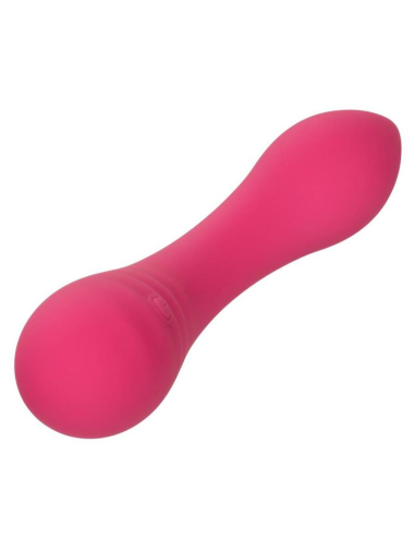 CALEXOTICS - PIXIES TEASER ROSA: Masajeador de Silicona, 10 Velocidades y Diseño Curvo para Placer Intenso