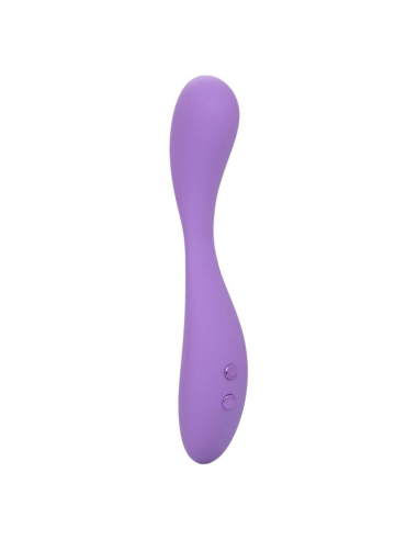 CALEXOTICS Contour Demi Violeta - Masajeador Flexible de Silicona con 10 Funciones de Vibración, Impermeable y Recargable