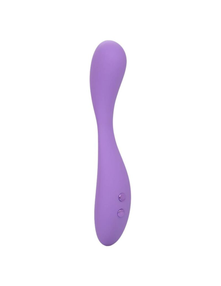 CALEXOTICS Contour Demi Violeta - Masajeador Flexible de Silicona con 10 Funciones de Vibración, Impermeable y Recargable