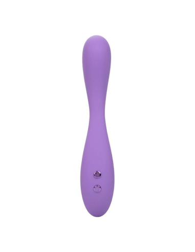 CALEXOTICS Contour Demi Violeta - Masajeador Flexible de Silicona con 10 Funciones de Vibración, Impermeable y Recargable