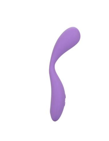 CALEXOTICS Contour Demi Violeta - Masajeador Flexible de Silicona con 10 Funciones de Vibración, Impermeable y Recargable