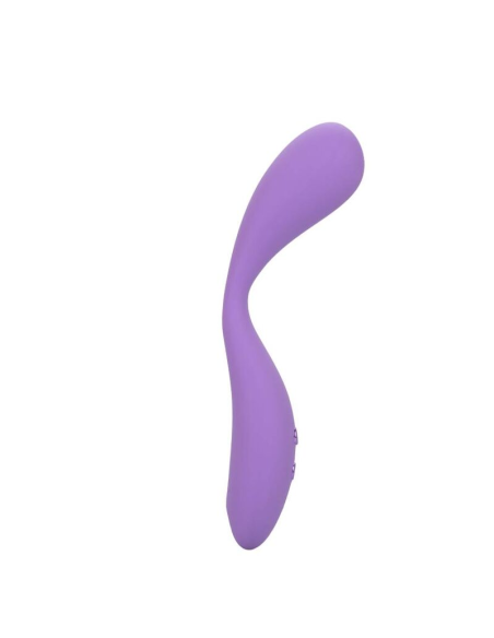 CALEXOTICS Contour Demi Violeta - Masajeador Flexible de Silicona con 10 Funciones de Vibración, Impermeable y Recargable