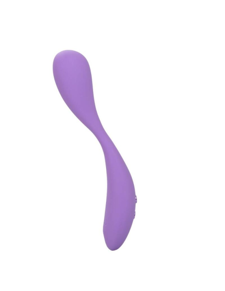 CALEXOTICS Contour Demi Violeta - Masajeador Flexible de Silicona con 10 Funciones de Vibración, Impermeable y Recargable