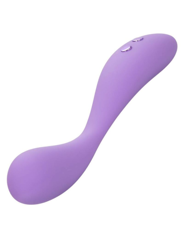 CALEXOTICS Contour Demi Violeta - Masajeador Flexible de Silicona con 10 Funciones de Vibración, Impermeable y Recargable