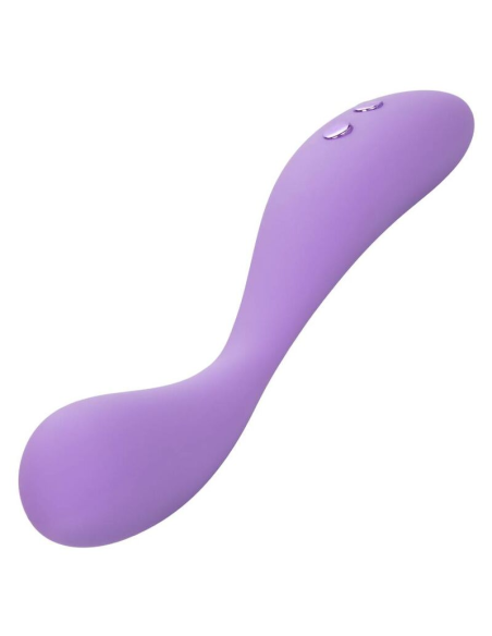 CALEXOTICS Contour Demi Violeta - Masajeador Flexible de Silicona con 10 Funciones de Vibración, Impermeable y Recargable