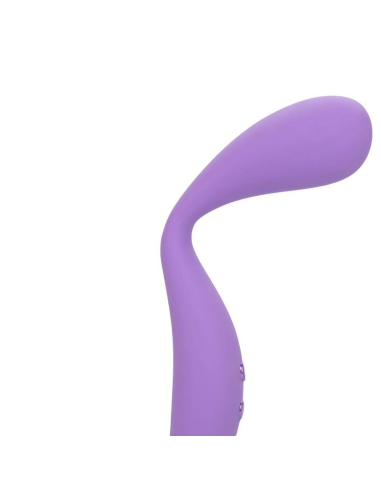CALEXOTICS Contour Demi Violeta - Masajeador Flexible de Silicona con 10 Funciones de Vibración, Impermeable y Recargable
