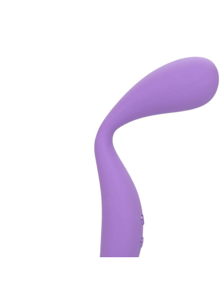 CALEXOTICS Contour Demi Violeta - Masajeador Flexible de Silicona con 10 Funciones de Vibración, Impermeable y Recargable