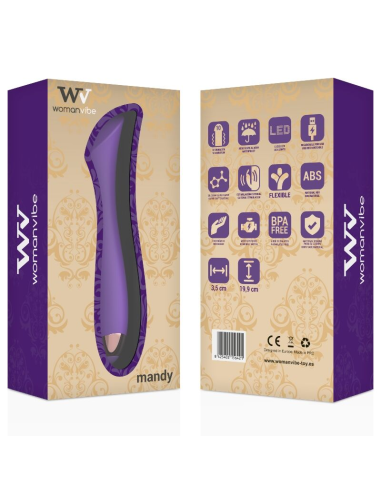 Mandy Vibrador Recargable WomanVibe: Placer Intenso para el Punto K en Silicona Segura