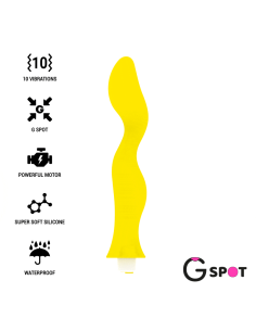 G-SPOT Gavyn: Vibrador Punto G Amarillo Recargable para Placer Máximo