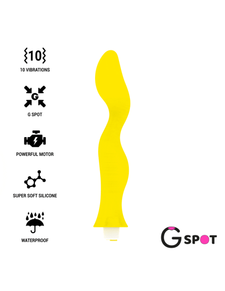G-SPOT Gavyn: Vibrador Punto G Amarillo Recargable para Placer Máximo