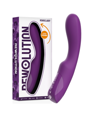 REWOLUTION REWOCLASSY: Vibrador G-Spot Flexible para Placer Intenso – 10 Modos, Impermeable & Ergonómico