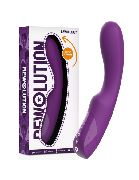 REWOLUTION REWOCLASSY: Vibrador G-Spot Flexible para Placer Intenso – 10 Modos, Impermeable & Ergonómico