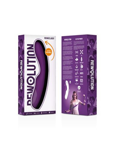 REWOLUTION REWOCLASSY: Vibrador G-Spot Flexible para Placer Intenso – 10 Modos, Impermeable & Ergonómico