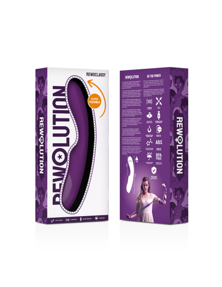 REWOLUTION REWOCLASSY: Vibrador G-Spot Flexible para Placer Intenso – 10 Modos, Impermeable & Ergonómico