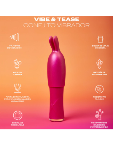 DUREX - TOY VIBE & TEASE Bala Vibradora y Conejito | SexPlace.MX
