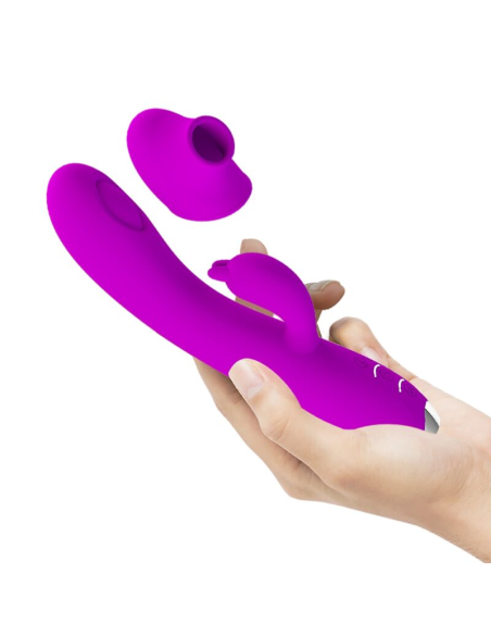 PRETTY LOVE - REGINA Vibrador Succionador Morado | SexPlace.MX