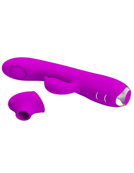 PRETTY LOVE - REGINA Vibrador Succionador Morado | SexPlace.MX