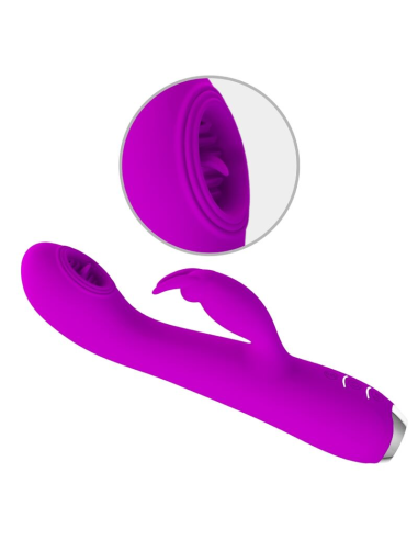 PRETTY LOVE - RACHEL Vibrador Conejito Con Succionador | SexPlace.MX