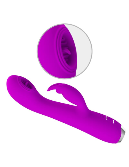 PRETTY LOVE - RACHEL Vibrador Conejito Con Succionador | SexPlace.MX