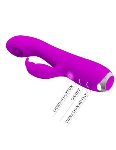 PRETTY LOVE - RACHEL Vibrador Conejito Con Succionador | SexPlace.MX