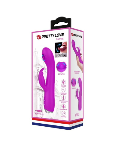 PRETTY LOVE - RACHEL Vibrador Conejito Con Succionador | SexPlace.MX