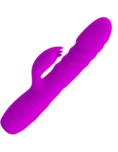 PRETTY LOVE - MELANIE Vibrador Conejo Recargable Morado | SexPlace.MX