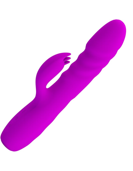 PRETTY LOVE - MELANIE Vibrador Conejo Recargable Morado | SexPlace.MX