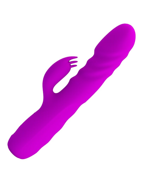 PRETTY LOVE - MELANIE Vibrador Conejo Recargable Morado | SexPlace.MX