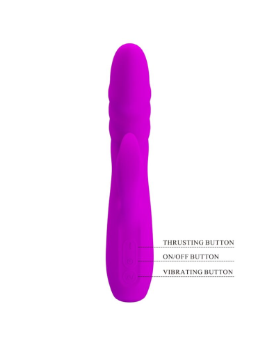 PRETTY LOVE - MELANIE Vibrador Conejo Recargable Morado | SexPlace.MX