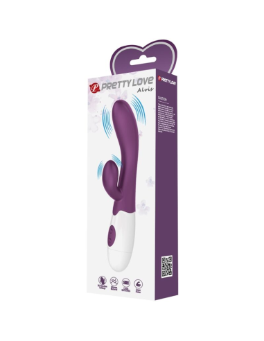 PRETTY LOVE - ALVIS Vibrador Conejito Y Punto G Morado | SexPlace.MX