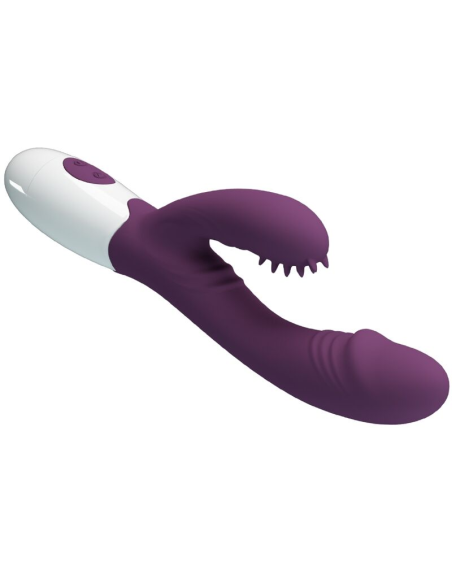 PRETTY LOVE - ANDRE Vibrador Conejito Y Punto G Morado | SexPlace.MX