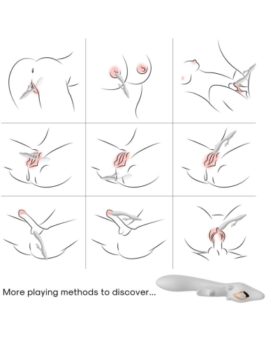 ARMONY - Vibrador Rabbit Curvo Red: Placer Intenso y Diseño Ergonómico