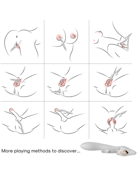 ARMONY - Vibrador Rabbit Curvo Red: Placer Intenso y Diseño Ergonómico