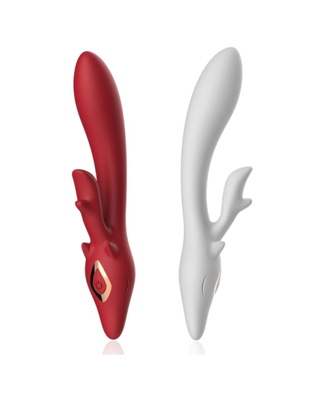 ARMONY - Vibrador Rabbit Curvo Red: Placer Intenso y Diseño Ergonómico