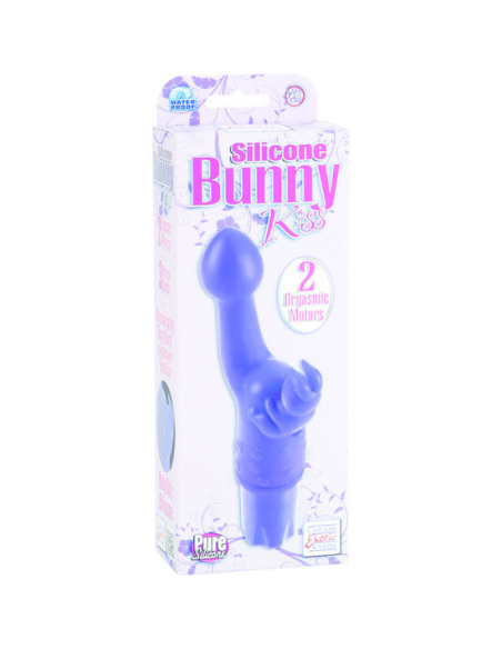 CALEXOTICS - SILICONE CONEJITO VIBRADOR KISS LILA | SexPlace.MX