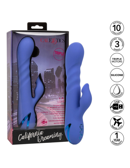 CALEXOTICS - L.A LOVE Vibrador Y Succionador | SexPlace.MX