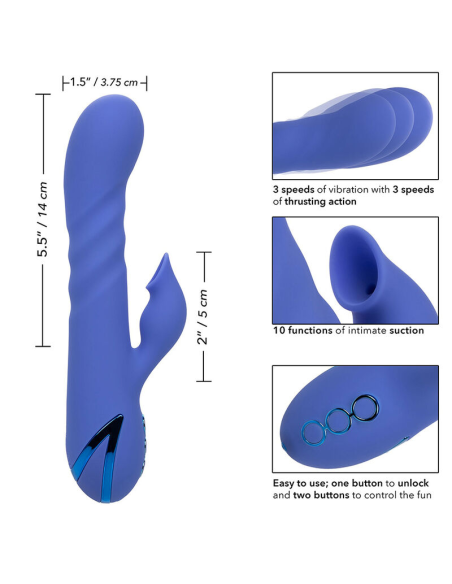 CALEXOTICS - L.A LOVE Vibrador Y Succionador | SexPlace.MX