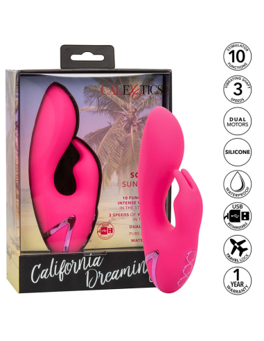 CALEXOTICS - SO. CAL SUSHINE Vibrador Conejito Fucsia | SexPlace.MX