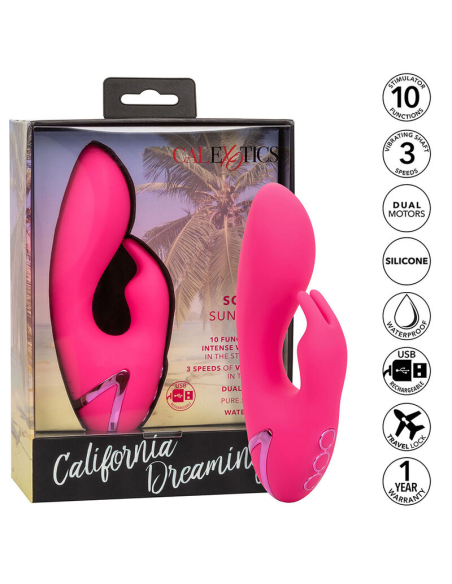 CALEXOTICS - SO. CAL SUSHINE Vibrador Conejito Fucsia | SexPlace.MX