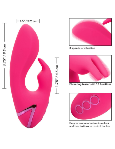 CALEXOTICS - SO. CAL SUSHINE Vibrador Conejito Fucsia | SexPlace.MX